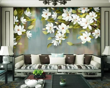 Beibehang Vlastnú tapetu Americký retro kvet, vták abstraktné pozadie stene obývacej izby, spálne pozadí 3d tapety 49466
