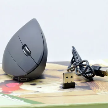 Bezdrôtová Herná Myš Ergonomický Vertikálne Myši 800/1200/1600DPI Počítač 5D Optických Myší Mause s Podložka pod Myš Pre Notebook PC 14808