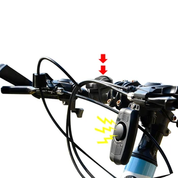 Bicykel Proti krádeži Alarm Nabíjanie pomocou pripojenia USB Bezdrôtové Diaľkové Ovládanie Vibrácií Bezpečnosti Bell ASD88