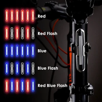Bicykel zadné Svetlo Ultra Jasné Svetlo na Bicykel USB Nabíjateľné LED Bicykel Zadné Svetlá pre Horské Bicykle, Cestné Bicykle EDF88