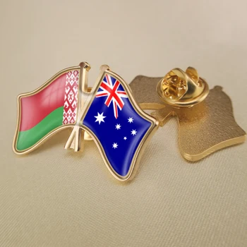 Bielorusko a Austrália Prekročil/Double/Priateľstvo Vlajky Preklopke Kolíky/Brošňa/Odznaky 4589