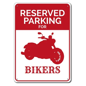 Biker Parkovanie Prihlásiť Kovov Cín Znamení Kovu Znamenie,Biker Znamenie, Motocykel Dekor, Motocyklistu Darček, Motocykel Znamenie, Garáž Dekor
