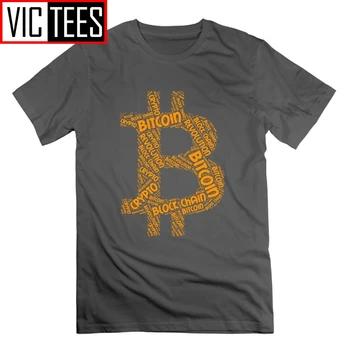 Bitcoin Revolúcie Blok Reťazca Mail Slovo T Shirt Cryptocurrency Posádky Krku T-Košele, Tričká Bavlna Mužov