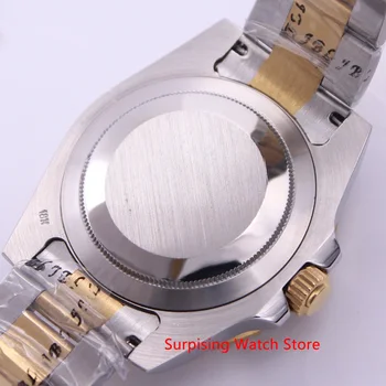 Bliger 40 mm Automatické Mechanické Pánske Hodinky, Luxusné Značky Sapphire Crystal GMT Hodiny Svetelný Nepremokavé Kalendár Náramkové hodinky Mužov