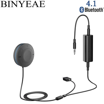 Bluetooth 4.1 Hudby Prijímač Handsfree Aux 3,5 mm USB Audio Adaptér Wireless Stereo Auto do Auta S vozovkou Slučky Hluku Izolant
