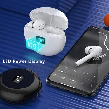 Bluetooth Bezdrôtové Slúchadlá in-Ear Headset s Mikrofónom, Stereo LED Displej Dotykové Ovládanie Športové Headset Hluku Zrušiť Slúchadlá 32471