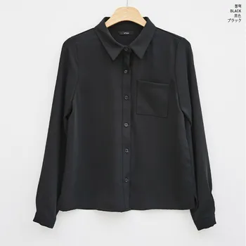 Blusas mujer de moda 2021 nový kórejský štýl jeseň vyhovovali chudnutie podsady ženy top šifón tričko dlhé rukávy blusa 1578 50 2911
