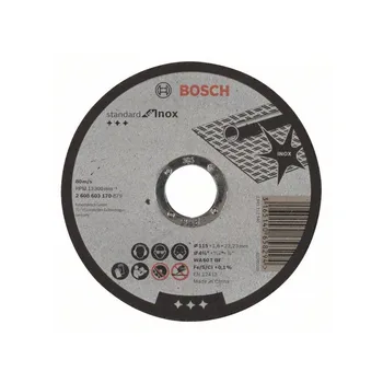 BOSCH 2608603170 rovný strih disk Štandardná Inox WA 60 T BF, 115, 22,23, 1,6 51386