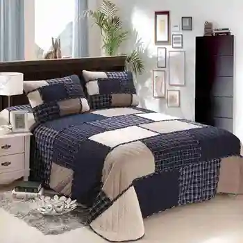 British American stožiare, koberčeky плед štýl 3ks patchwork deka full/queen size bed kryt/prehoz cez posteľ doprava zadarmo bubu