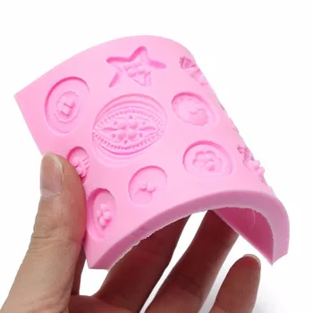 Cartoon Dekoratívne Tlačidlo Silikónové Fondant Mydlo 3D Tortu Formy Cupcake Želé Cukríky, Čokoládové Dekorácie Pečenie Nástroj Formy