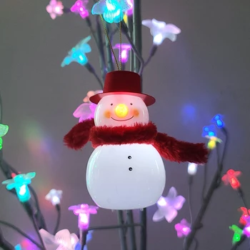 Cartoon LED Zem Lampa Trávnik Dekorácie Svetelné Vianočné Snehuliak Outdoor Záhrada Nádherné Vianočné Dekorácie pre Domov 39103