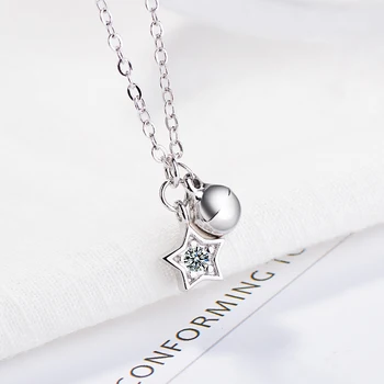 Chereda Nové módne ženy šperky Star Dlhý Náhrdelník Pevné Bell Reťazca Prívesok Náhrdelník Jedinečné Romantické Šperky