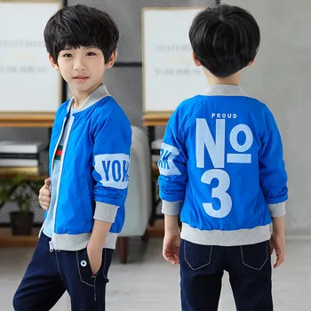 Chlapci Jeseň Tenkú vrstvu 2020 Nový Detí chun qiu kuan Bunda detské Oblečenie Chlapec Západný Štýl Baseball Jednotné Tide 12796