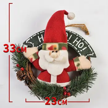 CHZLL Veselé Vianoce Veniec Veniec Odovzdanie Ozdoby na Vianočný Stromček a Vianočné Ozdoby Dekoroch pre Domáce Santa Claus Nole 2021 Nové