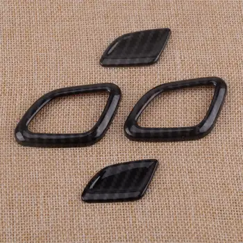 CITALL 4pcs ABS Uhlíkových Vlákien Textúra Interiéru Auta, Tvarovanie Prednej Rade opierky hlavy Tlačidlo Krytu Výbava vhodné na BMW X3 G01 2018