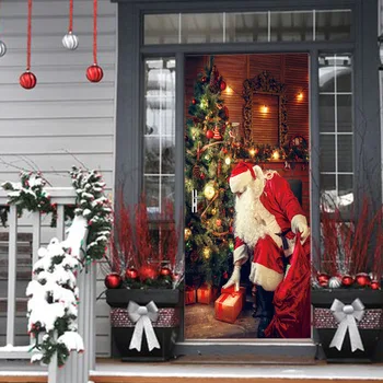 Colomac 3d stenu, dvere nálepky samolepiace vianočná výzdoba pre domáce dvere nálepky renovácia spálne dekorácie, doplnky