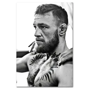Conor McGregor Boxing Bojová Športovcovi Hodvábnej Látky Obrázok Plagátu Spálne Dekorácie