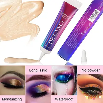 DE'LANCI Eyeshadow Primer Matný Base Dlhotrvajúcu Farbu, Lesk Eyeshadow Lepidlo Krém Zvýšiť Odolné Eye make-up Oil Control