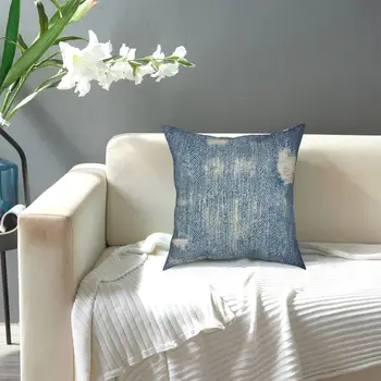 Denim Džínsy Pillowcover Domov Dekoratívny Vzor Vankúš Hodiť Vankúš pre Domáce Polyester obojstrannej Tlače Voľný čas