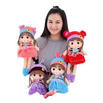 Detská plyšová Mayfair roztomilý dievča bábiku deti, Plyšové hračky Vianočný darček k narodeninám bábiky 60 cm