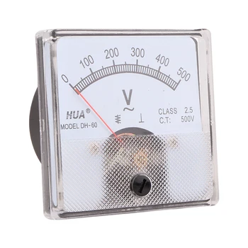 DH-60 AC Analógový Voltmeter 5V10V15V20V30V50V100V150V200V300V400V450V500V600V napätie meter výrobcov priame predaje,