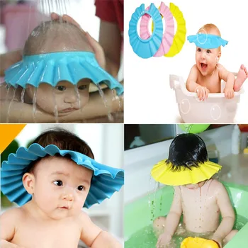 Dieťa sprchové čiapky šampón spp starostlivosti o Dieťa články ochranu Sluchu sprcha cap Šampón spp Baby sprcha spp nastaviteľné muliti-farba