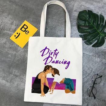 Dirty Dancing nákupní taška bolsa juty taška opakovane eko taška textílie bolsa compra skladacia boodschappentas sacolas