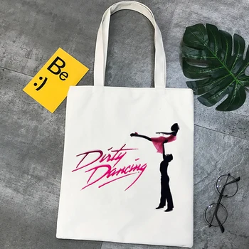 Dirty Dancing nákupní taška bolsa juty taška opakovane eko taška textílie bolsa compra skladacia boodschappentas sacolas