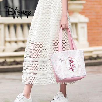 Disney dámske Kabelky Pôvodné Minnie Bežné Veľká-kapacita Nákupní Taška Ružová Roztomilý Rameno, Kabelka