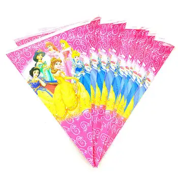 Disney Šesť Princezná Tému 10pcs/veľa Dievča Narodeniny Strany 2,5 m Papiera Bannery Dodáva Baby Sprcha Vlajky Festivalu Dekorácie Dodanie 1896