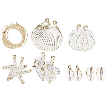Diy Materiál Package Zliatiny Shell Hoop Náušnice Príslušenstvo Oceánsky Vietor, Handmade Šperky, Doplnky