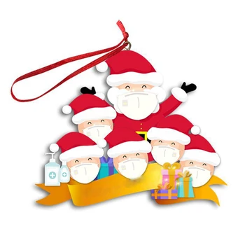 DIY Visí Ozdoby Santa Claus s bočný Kryt Vianočný Stromček Nezávislá Darček Home Party Nový Rok Dekorácia, Ozdoba 13860