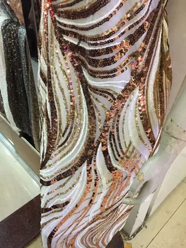 Dobre vyzerajúci Afriky čistý čipky s flitrami vysokej triedy francúzskej čipky textílie najnovšie čistý vzor čipky na šaty Patchwork