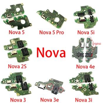 Dock Konektor Micro USB Nabíjací Port Nabíjanie Flex Kábel Mikrofónu Rada Pre Huawei Nova 2S 3 3i 5i 3e 4e 5 Pro 21268