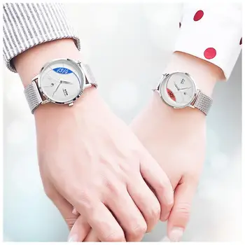 DOM Sledovať Ženy Top Značky Luxusné Quartz hodinky Bežné quartz-sledovať kožené Oka popruh ultra tenké hodiny Relog G-1305/1304