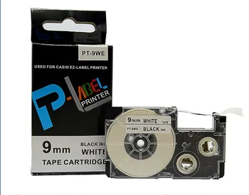 Doprava zadarmo 10PCS Kompatibilnej Tlačiarni Label Maker Pásky Pre XR-9WE1 Kazety s Tonerom 6642