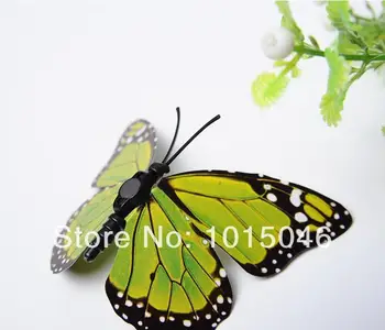 Doprava zadarmo 60 X 3D Umelé Motýľ Dekorácie Magnety Plavidlá, Chladnička Izba Stenu Decor