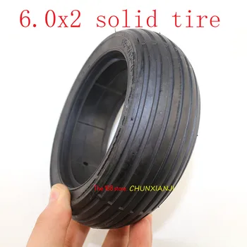 Doprava zadarmo Dobrej kvality 6.0x2 pevné gumené pneumatiky sa hodí pre Elektrické Vyvážené Auto na Elektrický Skúter 6.0*2 pneumatík