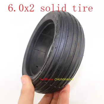 Doprava zadarmo Dobrej kvality 6.0x2 pevné gumené pneumatiky sa hodí pre Elektrické Vyvážené Auto na Elektrický Skúter 6.0*2 pneumatík
