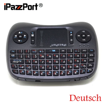 [Doprava zadarmo] iPazzPort(21TL) 2.4 G Mini Bezdrôtovej Nemecko(Deutsch) Klávesnica+Vzduchu Myš+TouchPad Vstavané Podsvietenie - 30pcs
