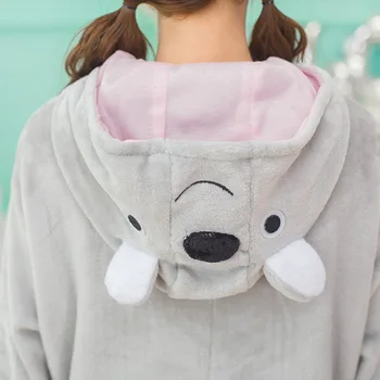 Dospelí Kigurumi Koala Pyžamo Sady Sleepwear Pyžamo Zvierat Vyhovovali Cosplay Ženy Zimný Odev Roztomilý Zvierat V Zime Kostým