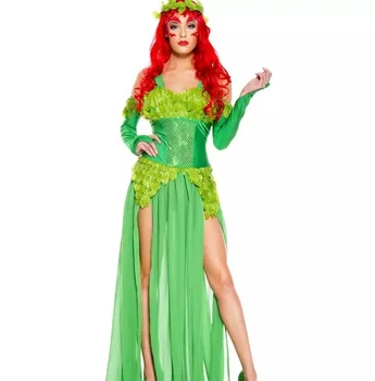 Dospelých Halloween Kostýmy Anime Cosplay Zelený Les Elf Šaty Oblečenie Cosplay Efektné Dámske Sexy Kostým Strom Demon Disfraz