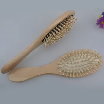 Drevené Prírodné Masážne Hairbrush Proti Statickej Zdravotnej Starostlivosti Pádlo Bambusu Vlasov Kefa Veľké-Panel Hrebene Styling Nástroje