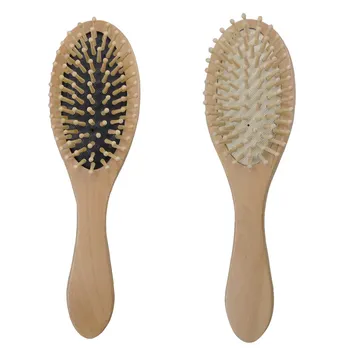 Drevené Prírodné Masážne Hairbrush Proti Statickej Zdravotnej Starostlivosti Pádlo Bambusu Vlasov Kefa Veľké-Panel Hrebene Styling Nástroje