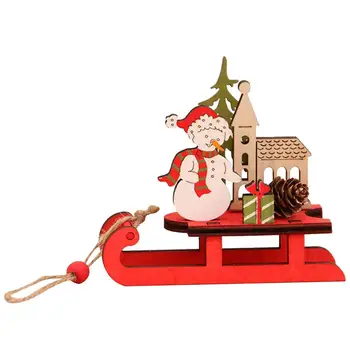 Drevo Vianočný Darček Jeleň Košíka Darček, Vianočné Dekorácie Krásne Roztomilé DIY Vianočný Stromček Zaujímavé Manuál Výrobku