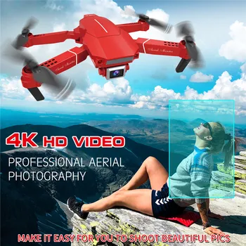 Drone Hračka 4K 720P 1080P HD širokouhlý Fotoaparát RC Quadcopter Skladacie Letecké Fotografie Diaľkové Ovládanie Drone Indikátor Batérie