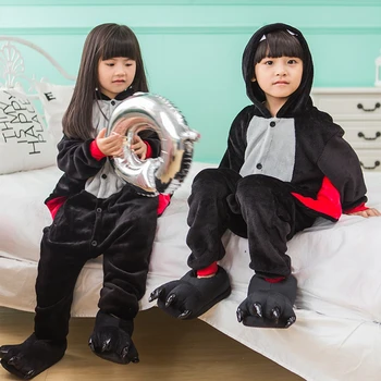 Dropship Dospelých Vysoko Kvalitné Čierna Bat Kigurumi Onesies Sleepwear Zvierat Anime, Komiksu, Pyžamá Cosplay Kostýmy
