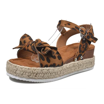 Dámske Topánky Sandále Na Platforme Ženy Sandále Ploché Bežné Leopard Silné Päty Pracky Topánky Dámske Topánky, Obuv Letné Sandále 2020