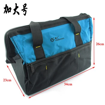 Elektrikár univerzálny držiak hardware maintenance tool bag / double Oxford handričkou batoh taška cez rameno 4218