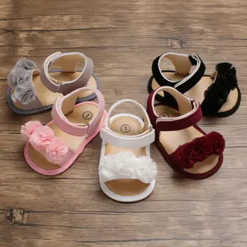 Emmababy Baby Girl Letné Sandále Nové Deti Pevné Topánky Móda Krásny Kvet Dekoratívne Topánky